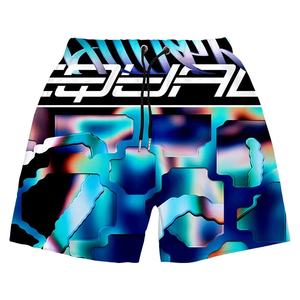 Pantalones cortos de algodón y poliéster de verano con bolsillos laterales, pantalones cortos de bicicleta para hombre, pantalones cortos de playa de baloncesto con estampado personalizado para hombre - Product Image 6