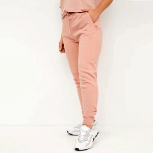 60% coton d'origine responsable 40% polyester base surdimensionnée joggers Rose bas de survêtement pour femme - Product Image 3