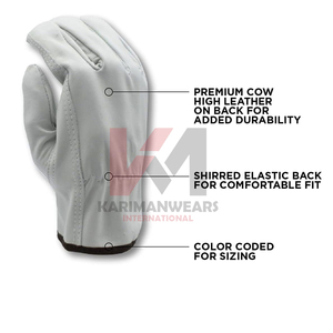 Gants de travail faits à la main, couleur marron, durables, légers, nouveaux, service OEM ODM, créez vos propres gants - Product Image 3