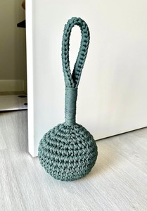 Door Stop, Door Draft <b>Stopper</b>, Knitted Door Stops, Door <b>Stopper</b> Draught <b>Stopper</b>, Scandinavian Style Door Stop - Product Image 2