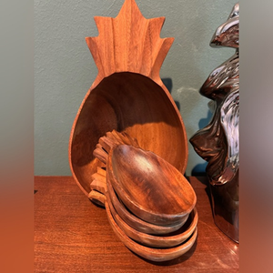 Cuencos de madera natural hechos a mano, sostenibles, decoración de vajilla elegante para ensaladas, decoración de frutas y aperitivos y cualquier uso - Product Image 1