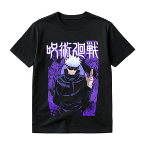 เสื้อยืดโออีเอ็ม พิมพ์ลายอนิเมะ สไตล์วินเทจ ย้อมสีเอซิด ทรงโอเวอร์ไซส์ น้ำหนักมาก สตรีทแวร์ สำหรับผู้ชาย ขายส่ง - Product Image 4