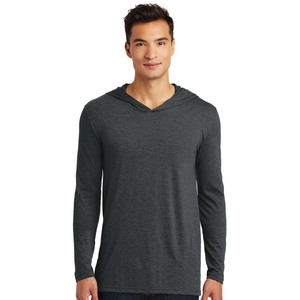 <b>Grey</b> Custom Embroidered Long Sleeve T Shirts Hooded Lightweight <b>Sweatshirts</b> T Shirts Hooded - Product Image 6