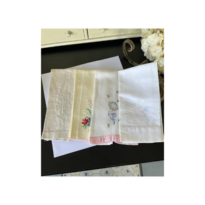 Lettres personnalisables Logo Ajrakh inspiré durable léger 12x24 pouces 100% coton brodé cuisine décor torchons - Product Image 4