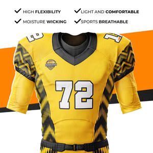 Gran oferta, diseño personalizado, camisetas de fútbol americano personalizadas, uniformes de fútbol americano de tallas para jóvenes y adultos - Product Image 4