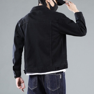 Best Price Winter <b>Denim</b> <b>Jacket</b> For Men Custom Logo Design High Quality Solid Color Streetwear Jean <b>Jackets</b> New Style OEM Made - Product Image 2