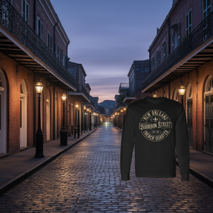 T-shirt promozionale vintage a maniche lunghe di New Orleans Bourbon Street French Quarter - Product Image 3