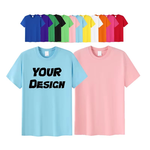 T-shirt vierge imprimé Regular Fit avec votre propre logo pour hommes T-shirt unisexe en coton lourd personnalisé 180-280gsm de haute qualité - Product Image 1