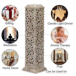 Indian Exporter Top Quality Marble Soapstone <b>Incense</b> Burner Handcrafted Fragrance <b>Stick</b> <b>Holder</b> for Home and Temple Decorations - Product Image 4