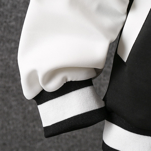 Lettre de broderie chenille personnalisée Patch détail deux tons Baseball Letterman College Varsity Jacket pour hommes - Product Image 4