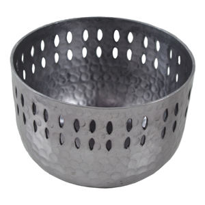 Vajilla de interior Diseño de decoración Jarra de cera redondeada Portavelas con metal sólido para festividades de Navidad - Product Image 4