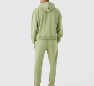 Nouveau style 2025 Logo haute qualité unisexe coton survêtement sweat à capuche zippé et pantalon de survêtement évasé ensemble survêtement pour hommes - Product Image 2