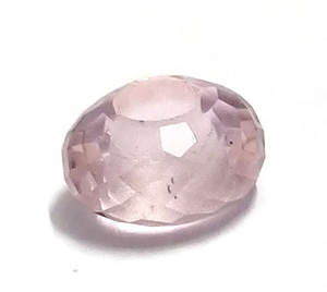 <b>Rose</b> <b>Quartz</b> Hydro 8mm Crystal Beads 14.5mm Rondelle Facet Big Hole Bead 5mm Drill Gemstone 13.5 Ct Large Hole <b>Bracelet</b> Strand - Product Image 1