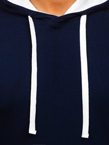 Camiseta con capucha de manga corta de algodón para hombre con logotipo personalizado, camiseta Polo con cordón de patrón sólido transpirable de alto rendimiento - Product Image 5