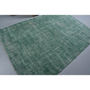 Tapis Turc Vintage Moderne 5.6X8.3 pieds Classique Grand Rectangle Patchwork Design Fait Main en Laine avec Support en Latex pour Adolescents - Product Image 2