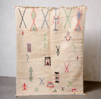 Belle gamme de tapis modernes faits à la main, Vintage, style marocain avec des motifs anciens