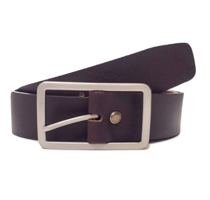 Cinturón de Cuero Genuino Marrón de Grano Completo con Hebilla para Mujer, Venta al por Mayor Directo de Fábrica, Cinturones de Moda Negros para Mujer - Product Image 2