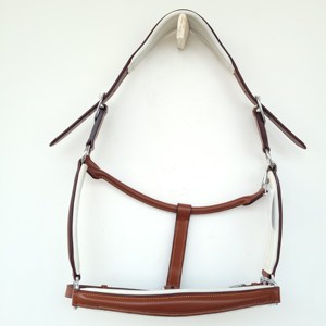 Sillín inglés de alta calidad, Halter de caballo, cuero negro con pieza de nariz cónica acolchada Súper suave, herrajes duraderos - Product Image 3