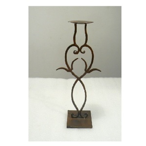 <b>Large</b> Size Brown Painted Iron <b>Candle</b> Holder Stand Decorative Design For Home Living Room Party Christmas Lighting Decoration Use - Product Image 2