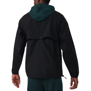 Custom 100% Polyester <b>Pullover</b> Hooded Windbreaker <b>Jacket</b> Elastic Cuffs Stand For Casual Outdoor Activities Windproof <b>Jacket</b> - Product Image 6