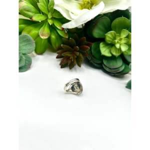 Navajo <b>Opal</b> & Sterling Silver <b>Ring</b> Size 7.75 Rose Gold Plated Bezel Set Fashionable & Trendy Gift with Natural Gemstones - Product Image 4