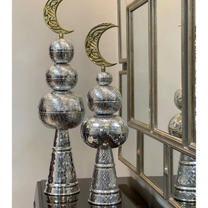 Nouvelle arrivée vintage Ramadan décoration Ramadan embellissements Eid décorations Argenterie Mosquée minaret décoration - Product Image 3