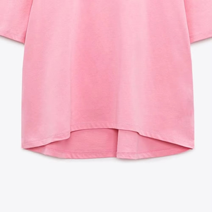 2025ทีเชิ้ตผู้หญิงแขนสั้นโอเวอร์ไซส์ลำลองคอกลมทรงหลวมเสื้อยืดแฟชั่นเทรนนิ่ง - Product Image 2