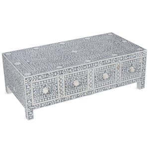Console en incrustation d'os Table en incrustation d'os artisanale - Product Image 4