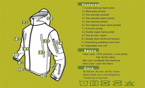 Veste Softshell Homme Personnalisée avec Logo Polaire Coupe-Vent et Imperméable pour la Saison d'Automne - Product Image 2