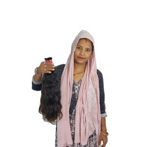 Vente en gros d'extensions de cheveux 100% vierges vietnamiennes naturelles en vrac non transformées fournisseur d'approvisionnement de temple de cheveux humains indiens droits - Product Image 2