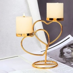 Antique Finish Metal Candle Holder Candle <b>Stand</b> for Lighting and Home Decoration Set Stylish Decorative Candle Jar Holder - Product Image 1