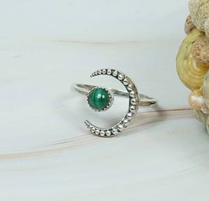 อัญมณีมรกตสีเขียวหายากกรอบชุดขอบใน925บริสุทธิ์วัสดุเงินสเตอร์ลิงแหวนเพชรเม็ดเดี่ยวเครื่องประดับชั้นดี - Product Image 1