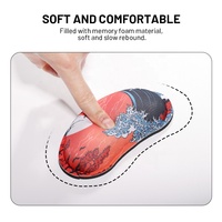 Tapis de souris de jeu Red Cloud Gamer Fringe personnalisé en mousse à mémoire de forme avec repose-poignet, tapis de bureau antidérapant en stock