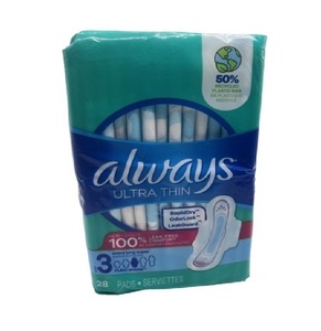 Always Ultra Thin <b>Pads</b> with Wings Size 3 Extra Long Super 84 Count Soft Comfortable Absorbent Leak Guard For Sale <b>Cheap</b> - Product Image 5