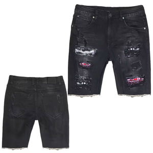 <b>Men</b> Fashion Stretch Causal <b>Short</b> Jeans Denim <b>Shorts</b> Blue Black Denim Streetwear <b>Shorts</b> 2026 - Product Image 1