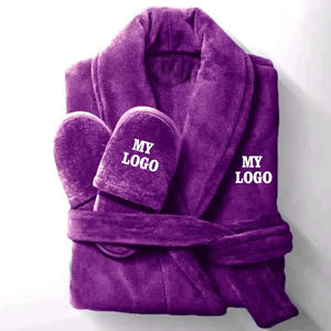 2025 peignoir mâle flanelle Robe mâle hommes peignoir hiver longue Robe hommes peignoirs de bain vêtements de maison - Product Image 6