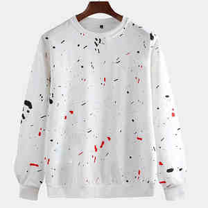 เสื้อเจอร์ซีย์ผู้ชายสำหรับฤดูหนาว ราคาสุดคุ้ม รับสกรีนโลโก้ พิมพ์ลายดิจิทัล ปักลาย ผ้าคอตตอนออร์แกนิค 100% ไซส์ใหญ่ - Product Image 4