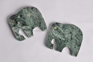 Juego de 4 posavasos hexagonales de mármol en forma de elefante, resina de India, embalaje personalizado para uso doméstico o hotelero, estilo religioso - Product Image 4