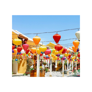 Linterna de seda de alta calidad 2024, superventas en Vietnam, linterna de seda de bambú superventas/linternas de seda vietnamitas para Decoración - Product Image 5