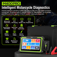 Escáner Universal para Motocicletas M400 Pro, Limpiador de Inyectores de Combustible OBD2 12-24V, Actualización Gratuita para Sistema Android, para Ducati y Harley