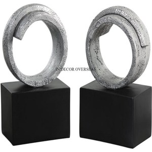 Sujetalibros de diseñador de globos con estilo únicos recubiertos de polvo de color negro y chapado en oro de proveedor indio a precios al por mayor - Product Image 5