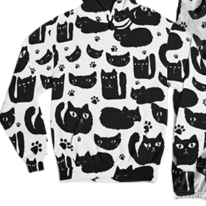 ชุดวอร์มลายแมวสำหรับผู้ชาย เสื้อฮู้ดดี้และกางเกงขายาว ชุดออกกำลังกายทันสมัย สวมใส่สบาย สำหรับคนรักแมว - Product Image 4