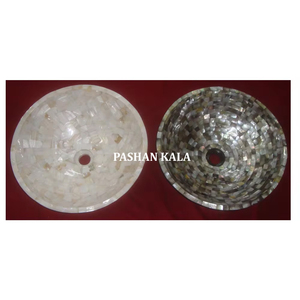 Tazón de fregadero hecho a mano con acabado fino de nácar para el hogar y la cocina Propósito decorativo Fabricante y mayorista indio - Product Image 1