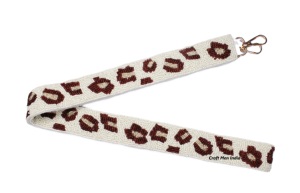 New Arrival Handmade Designer Ladies Beaded Mobile <b>Phone</b> Strap Seed Bead Guitar bag Strap leopard pattern Strap seed beaded <b>belt</b> - Product Image 5