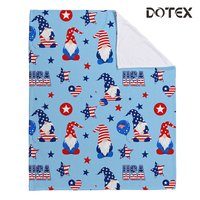 Couverture personnalisée en sublimation pour la fête de l'Indépendance, idéale pour les cadeaux d'entreprise et la décoration hôtelière