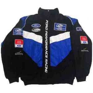Chaqueta impermeable personalizable inspirada en F1 para hombre para invierno chaquetas bordadas informales para montar al aire libre con cierre de cremallera - Product Image 6