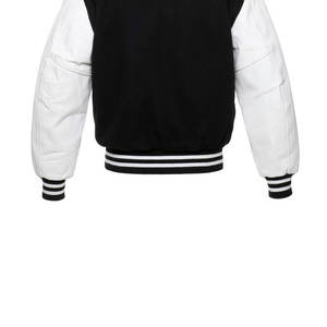 Veste universitaire élégante OEM pour hommes Design en cuir Léger Respirant Motif de col montant Nouvelle mode Veste Lettermen pour hommes - Product Image 5