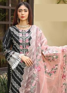 Collection d'été en gros indien pakistanais ethnique dames fête Punjabi cousu costumes 3 pièces Salwar Kameez lin brodé - Product Image 2