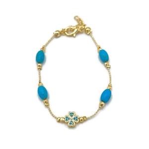 Bracelet œil maléfique perlé fin - Product Image 1