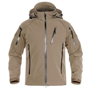 Offre Spéciale Hommes Soft Shell Vestes Hiver Avant Personnalisé Slim Fit À Capuche Coton Doublure Coupe-Vent Respirant - Product Image 4